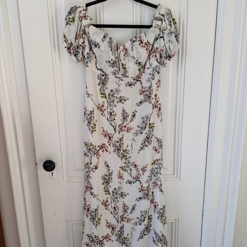 Stone Cold Fox Silk Floral Dress